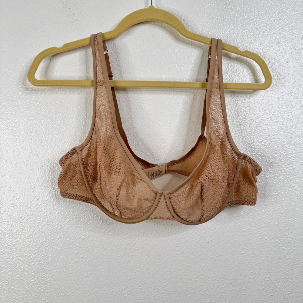 Thirdlove Unlined Modern Mesh Scoop Bra Size 38B
